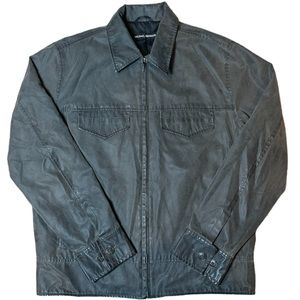 Michael Brandon Men's Gray Jacket Zip Up Lightweight Coat Casual Size Medium